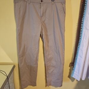 NWT Falls Creek Men's Size 44 X 32 Straight Flat Front Tan Casual Chino Pants